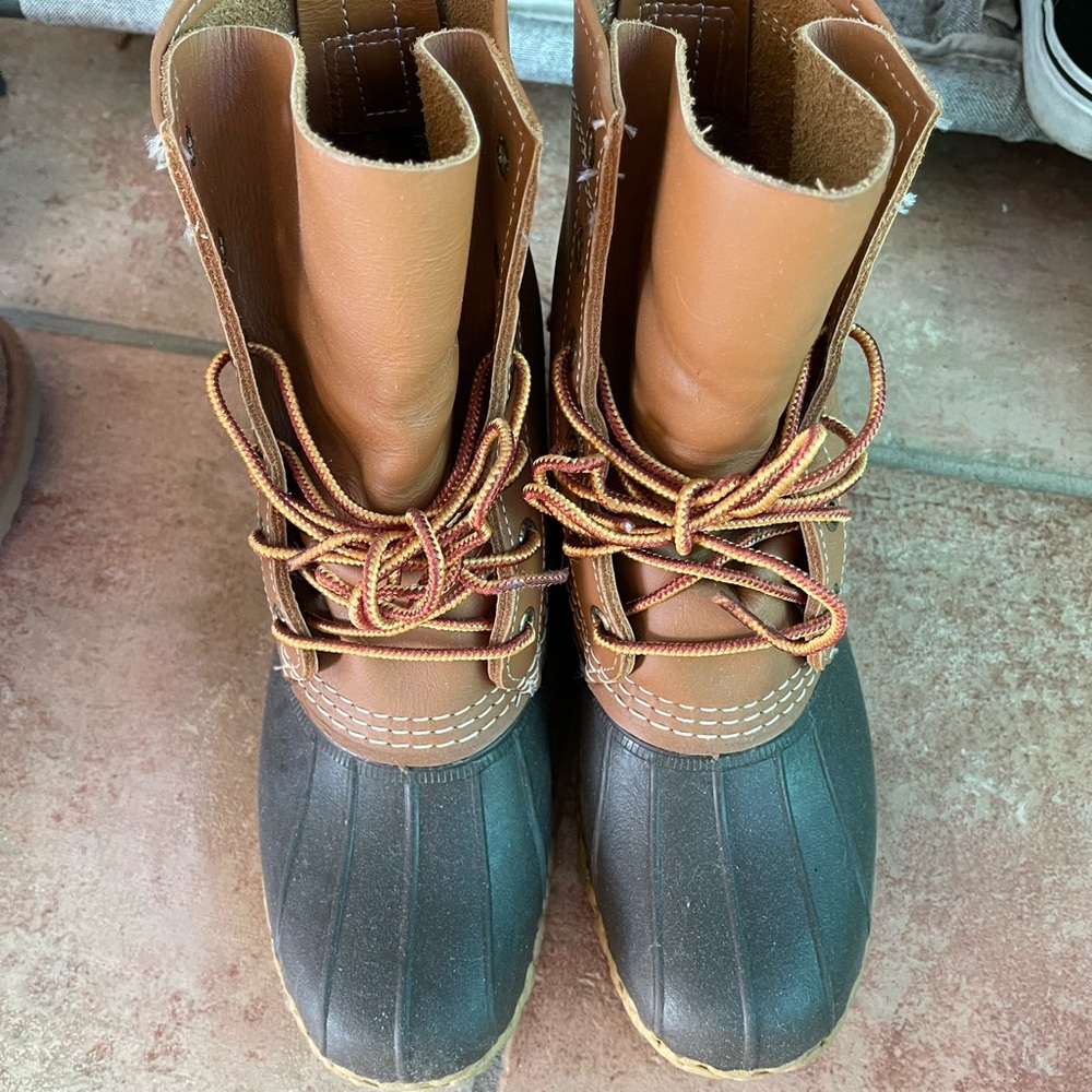 Good Condition.  LL bean boots. Just need to be wiped off